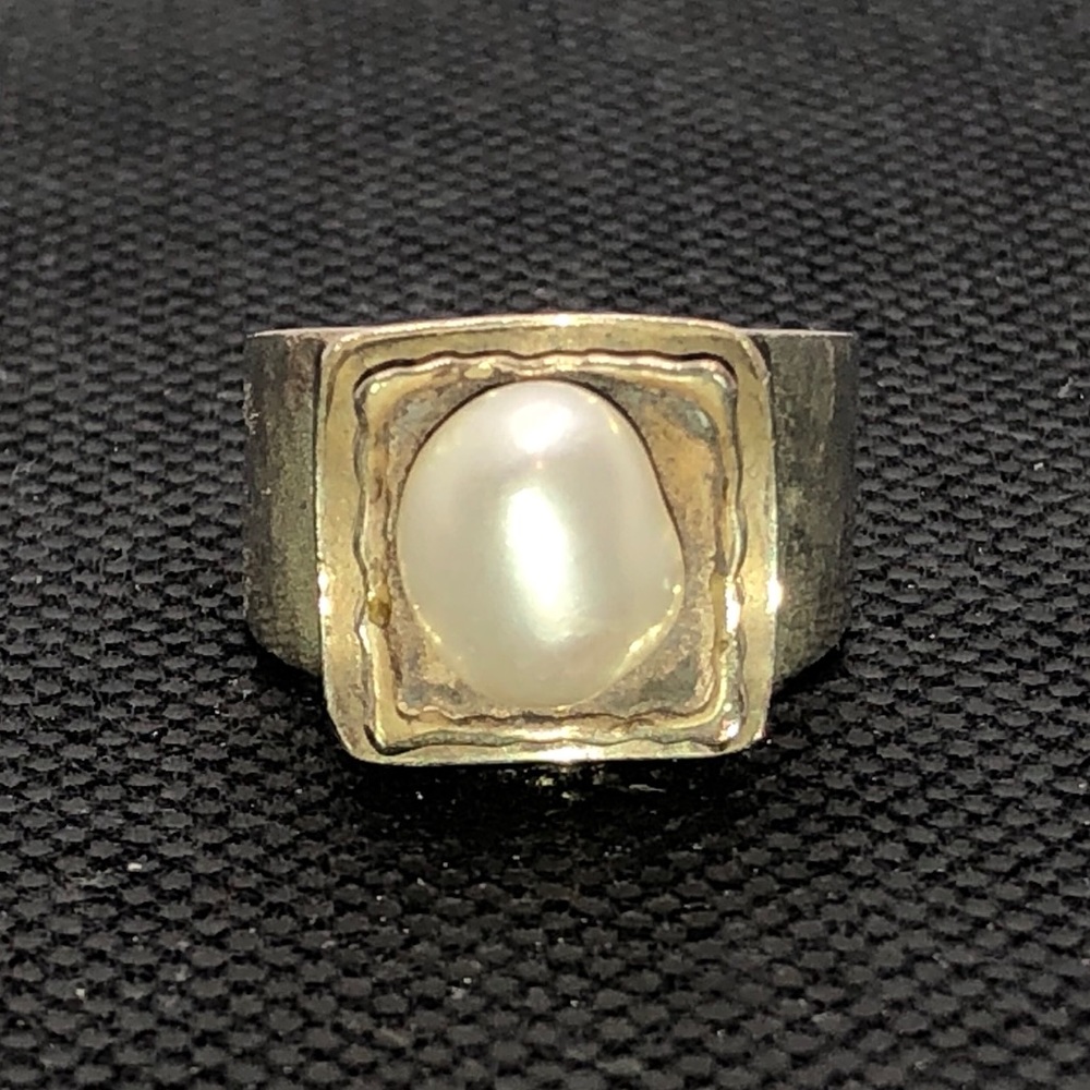 Silpada 925 Freshwater Pearl Ring R0898 Size 8